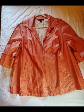 Lafayette 148 New York Size 18 Lightweight Swing Style Rain/Wind Jacket